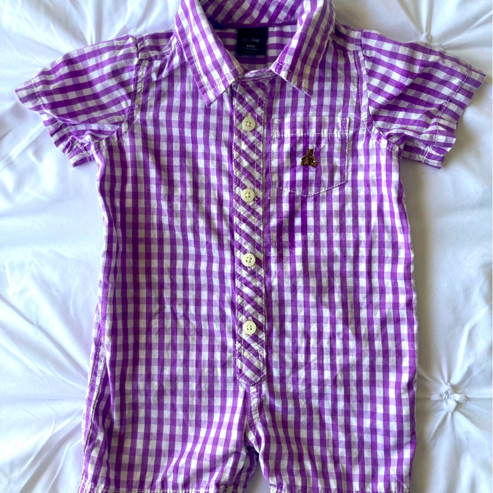 BabyGap Plaid romper